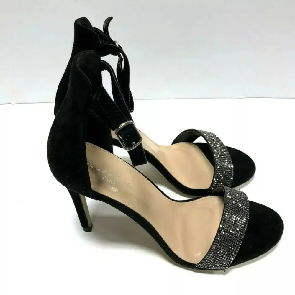 Paradox London Pink Vista Womens High Heel Pumps Black 38eu 7.5 M